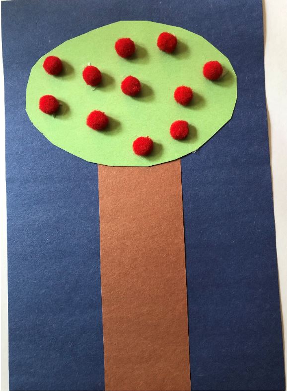 fall apple tree craft for occupational therapy