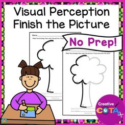 visual perception finish the picture for occupational therapy