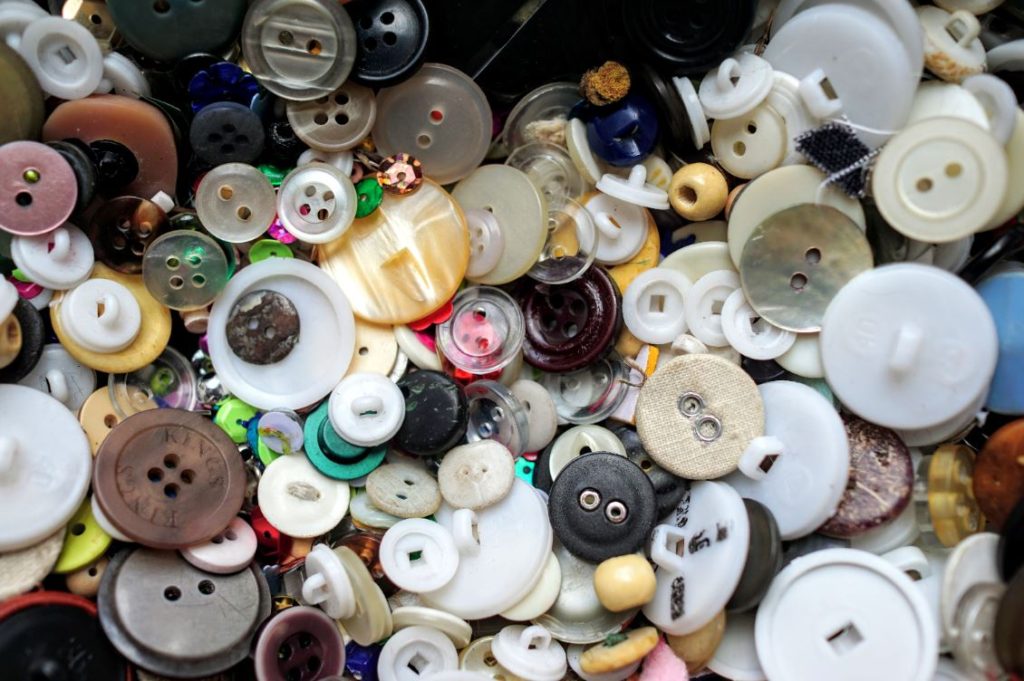 colorful buttons to sort for occupational therapy activities