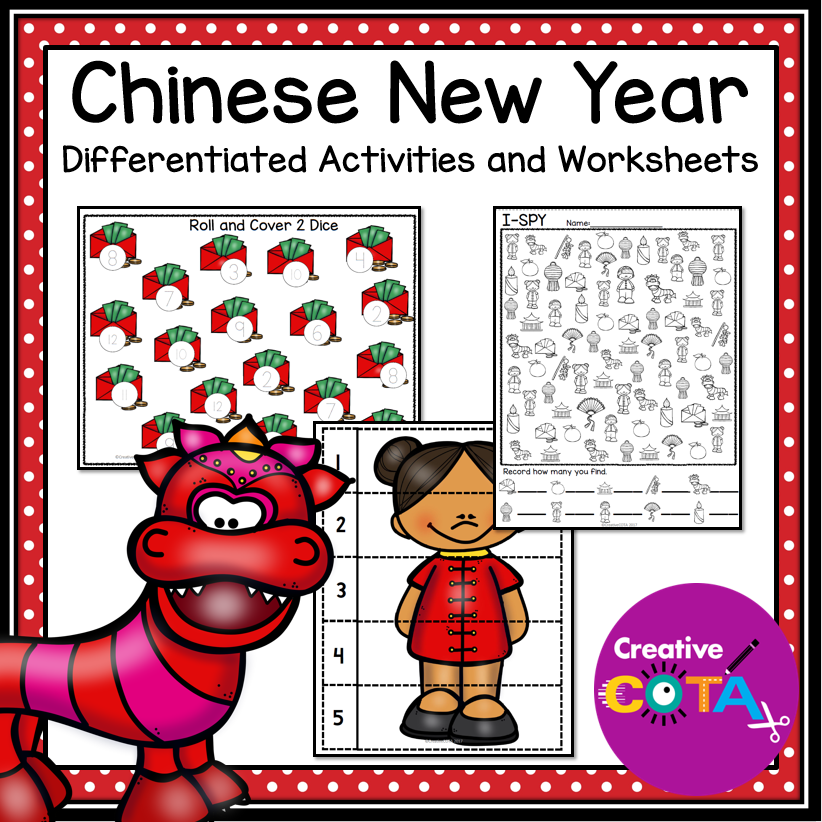 Chinese new year fine motor and visual perception occupational therapy activities