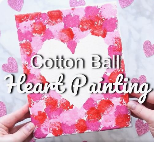 valentine's day painting heart craft