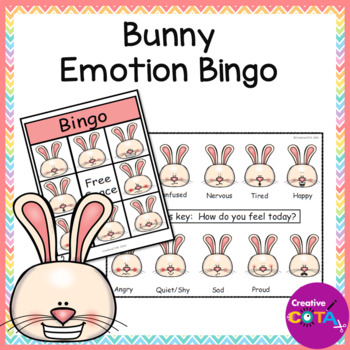 spring social emotional learning emotions bingo