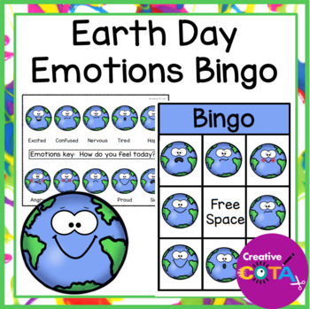 Earth day social emotional learning bingo