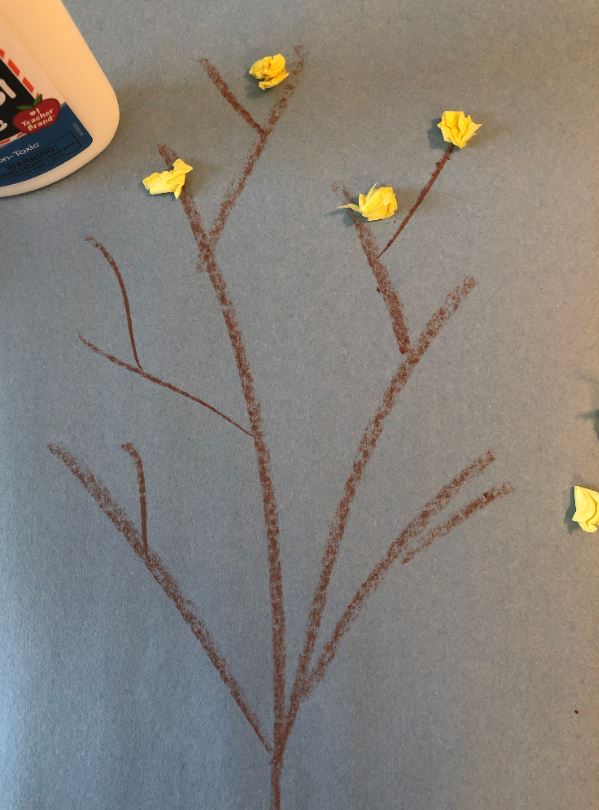 forsythia low prep spring craft