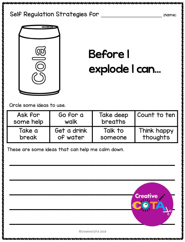 Soda activity for self regulation and social emotional learning