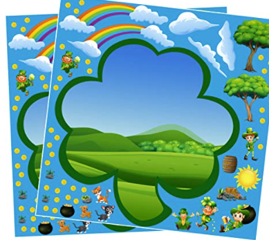 St Patrick's day sticker activities for occupational therapy 