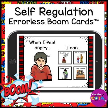 self regulation social emotional learning boom cards