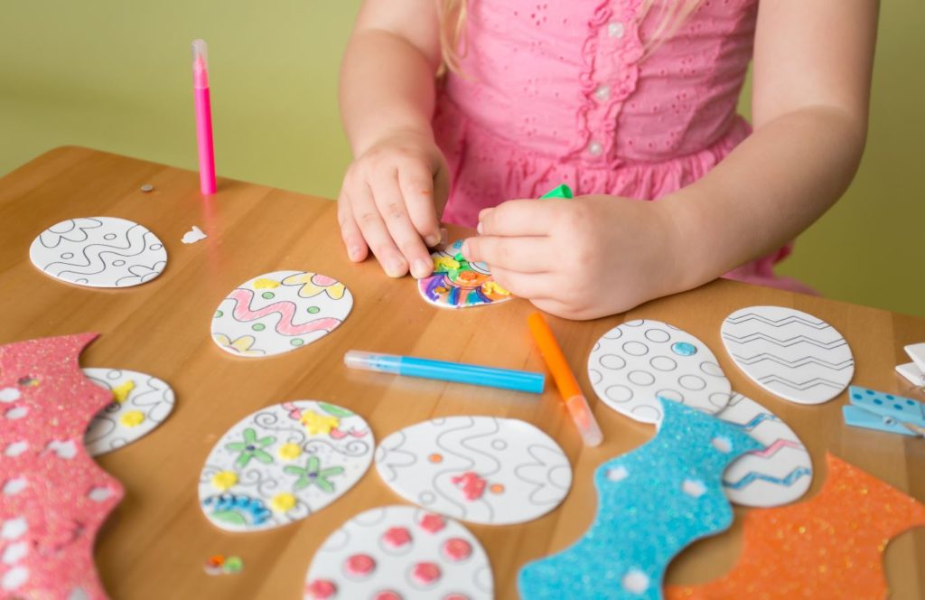 Easter fine motor and visual perception crafts and activities for occupational therapy