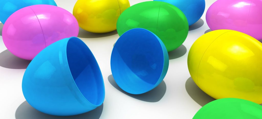 activities for occupational therapy using plastic Easter eggs