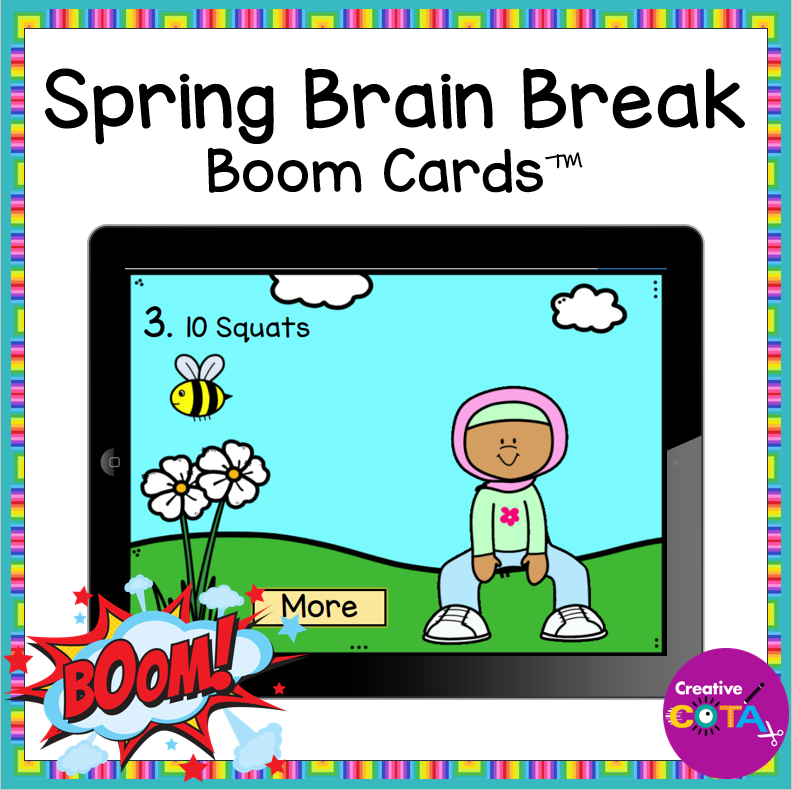 Spring digital classroom brain break