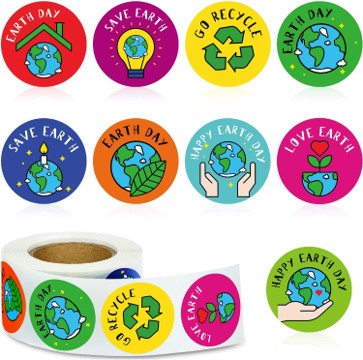 earth day stickers for fine motor sorting