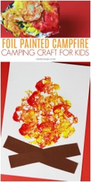 low prep end of year, summer school or back to school camping themed craft activities