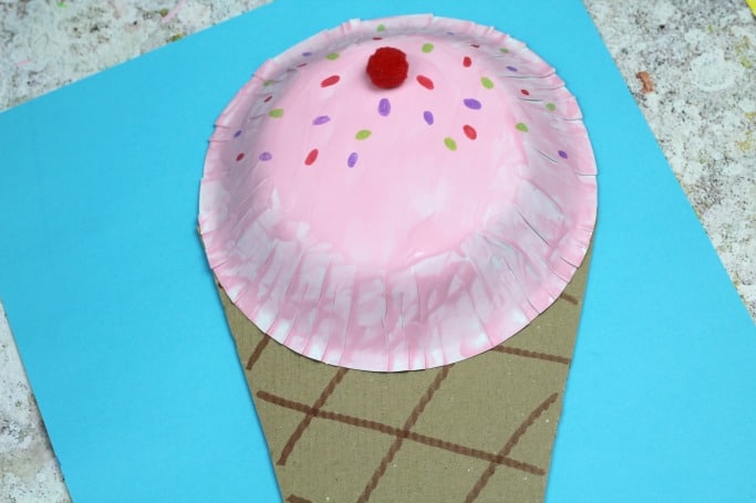 ice cream themed craft activities for occupational therapy, end of school year, summer school, or back to school