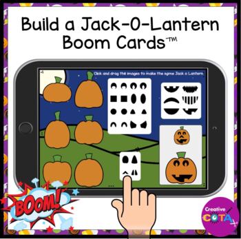 digital Halloween visual perception occupational therapy activity