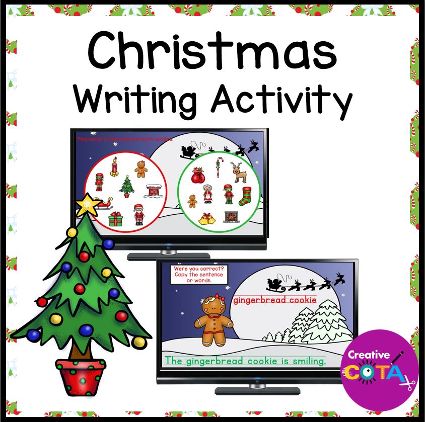 no prep Christmas writing center activity