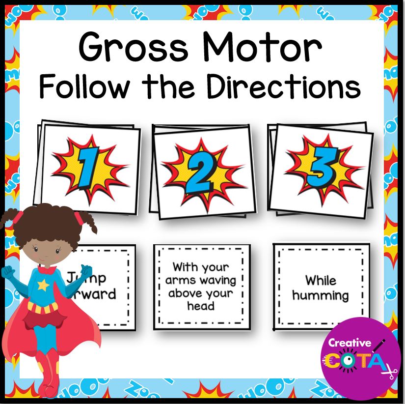 follow the directions gross motor activity