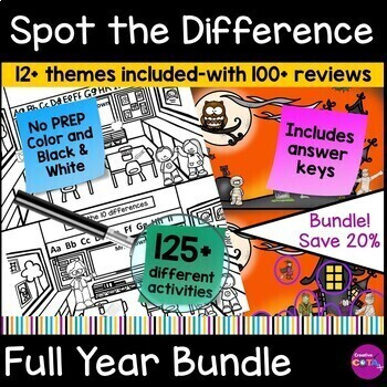 spot the difference visual perception activities