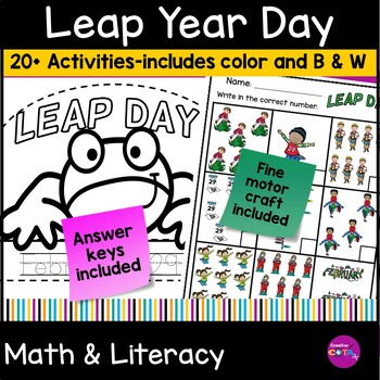 leap year and leap day fine motor and visual perception activities