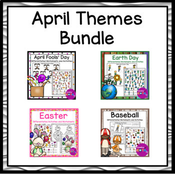 April themes for occupational therapy April Fools Day Earth Day Easter and Baseball