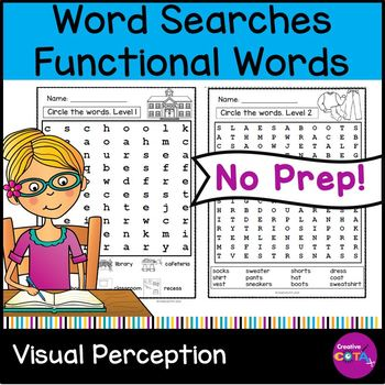 visual scanning word searches