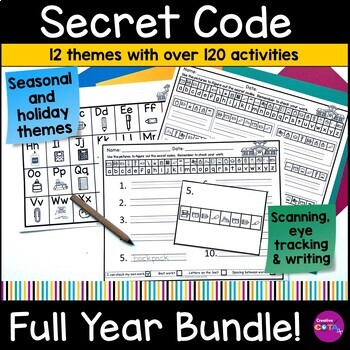 secret code cryptogram handwriting practice activities and worksheets