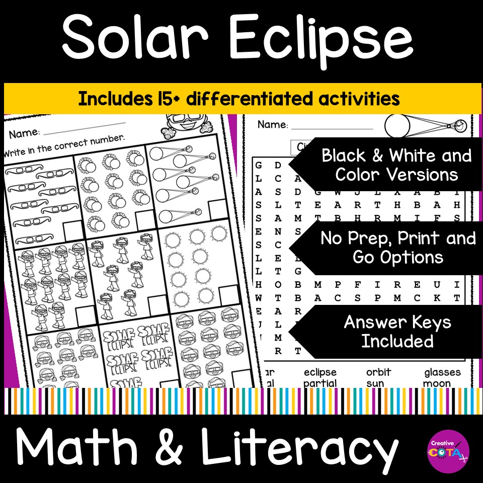 Solar eclipse occupational therapy activities