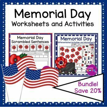 memorial day writing and visual perception occupational therapy activities