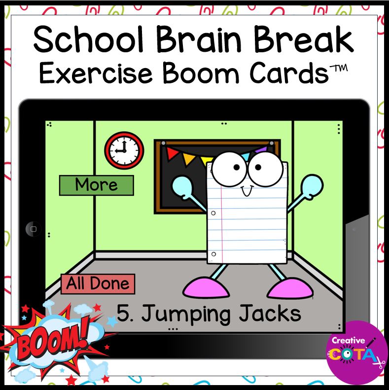 back to school gross motor classroom management brain break digital no prep