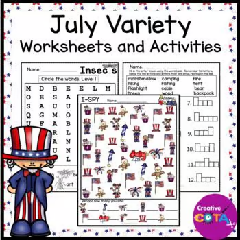 July occupational therapy fine motor and visual perception activities
