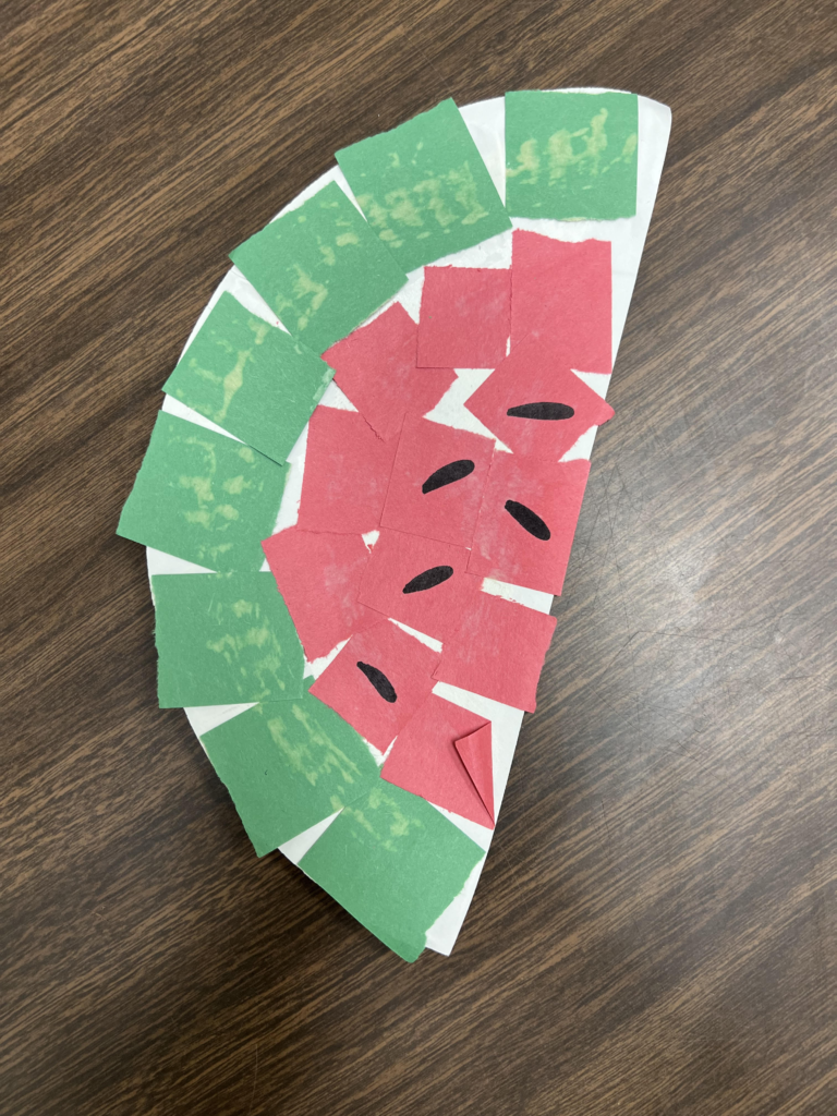 low prep summer watermelon craft for kids