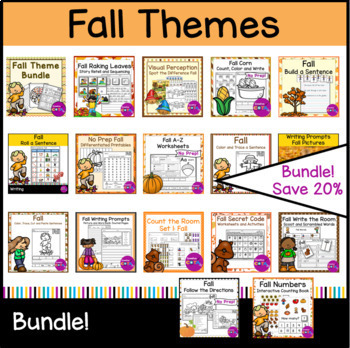 Fall fine motor and visual perception activities for handwriting and direction following