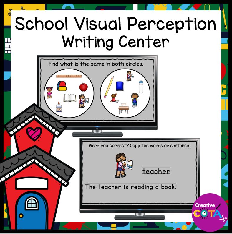 no prep school handwriting and visual perception activity for back to school occupational therapy