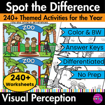 spot the difference visual perceptual skills occupational therapy